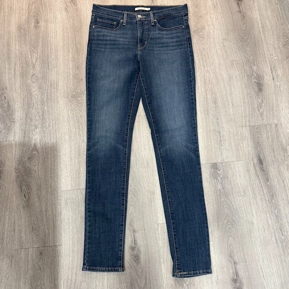 Levi's 311 Shaping Skinny Jeans Womens 30 Blue Stretch Denim 33x33.5 - Picture 1 of 6